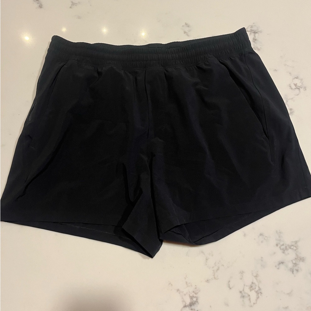 Black Athletic Shorts. Pace Breaker Linerless Shorts 5”.